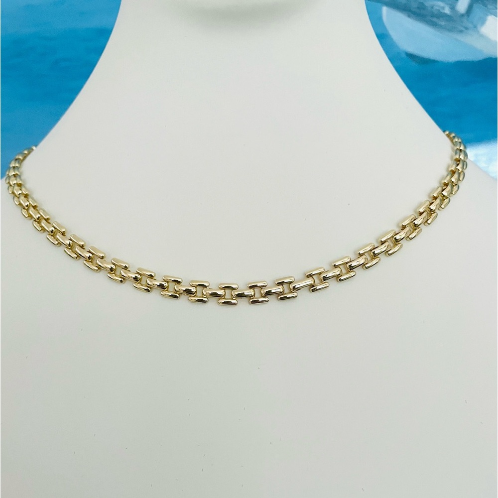 14k Gold Filled Panther Link Chain Necklace